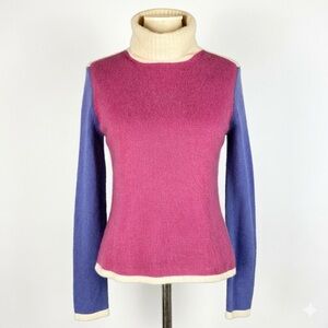 Lord & Taylor | Cashmere Colorblock Turtleneck Sweater